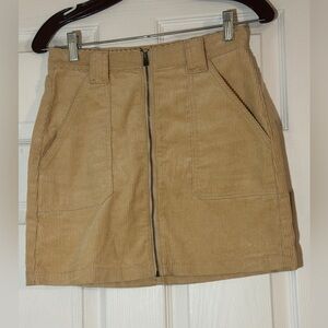 Hollister Corduroy High Rise Mini Skirt.